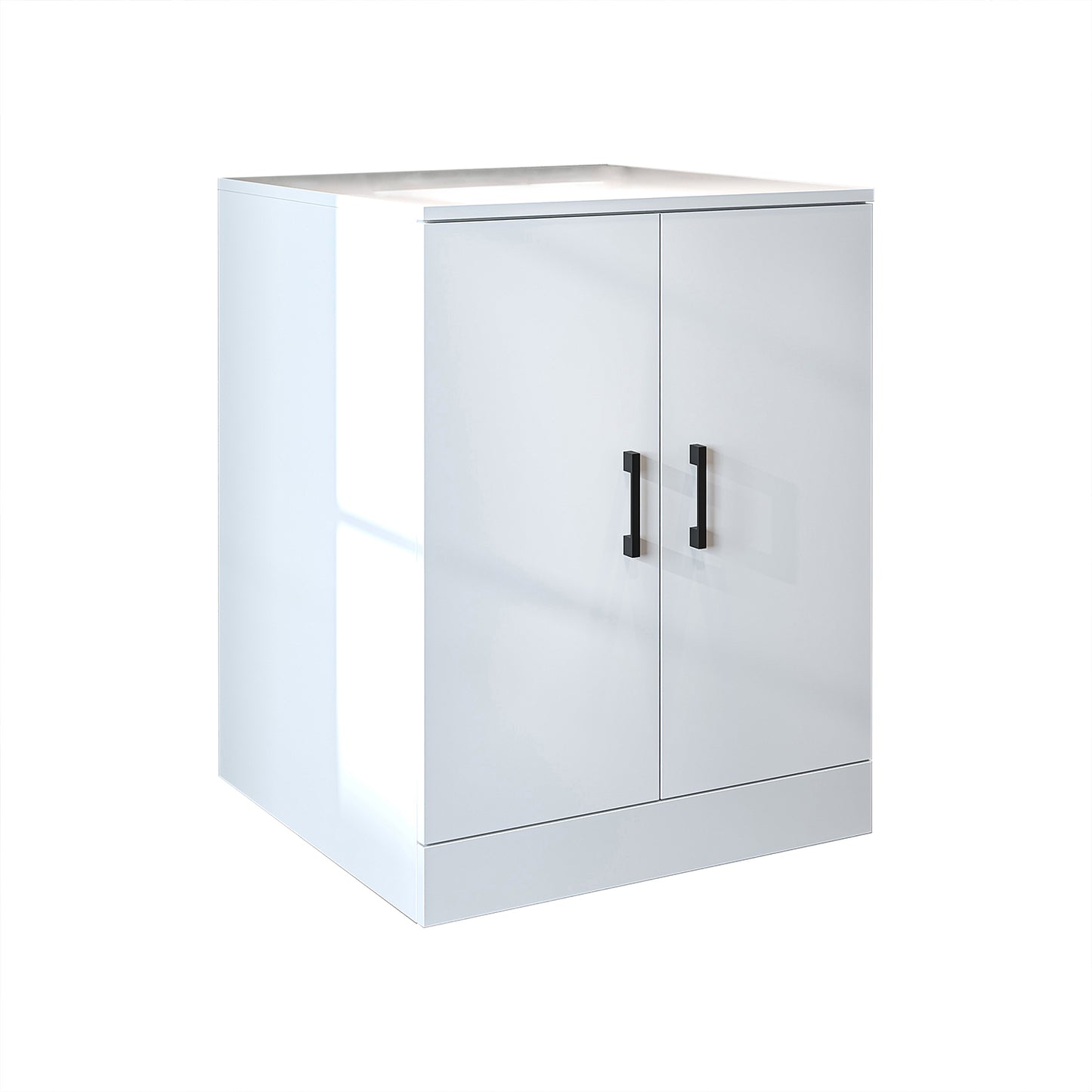 Roomart - Low Washing Machine Cabinet with Worktop and Double Doors