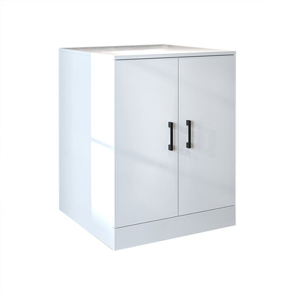 Roomart - Low Washing Machine Cabinet with Worktop and Double Doors