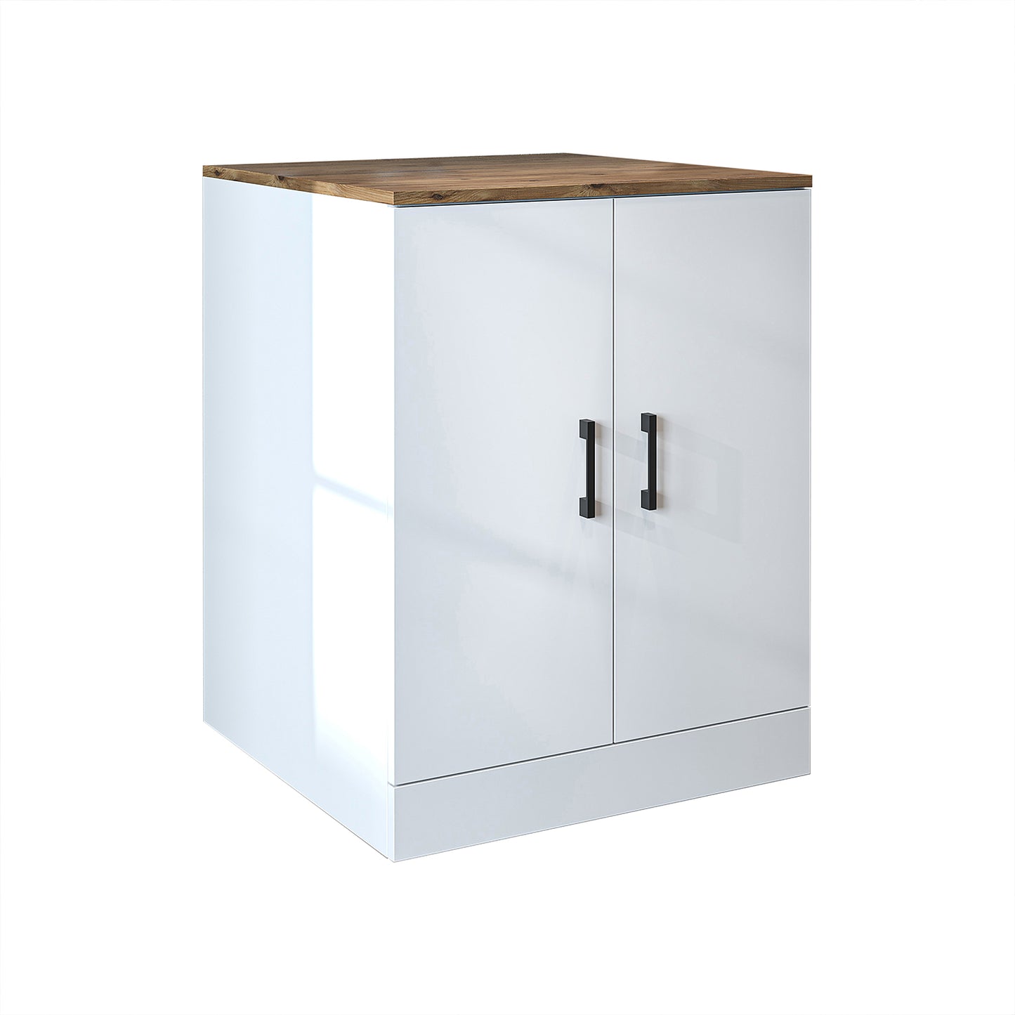 Roomart - Low Washing Machine Cabinet with Worktop and Double Doors