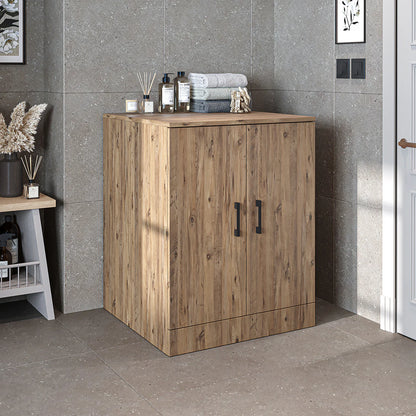 Roomart - Low Washing Machine Cabinet with Worktop and Double Doors