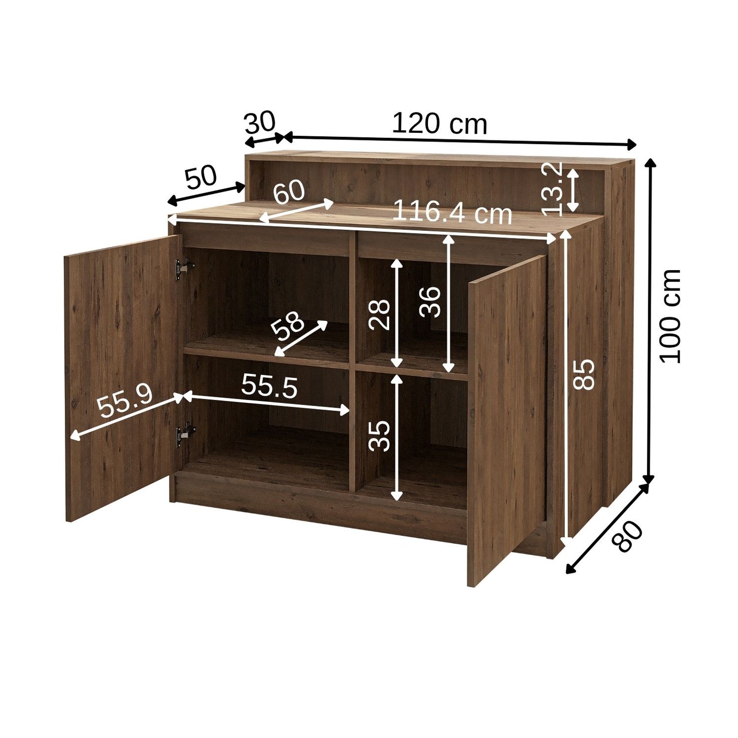 Roomart Cortado - Freestanding Kitchen Island