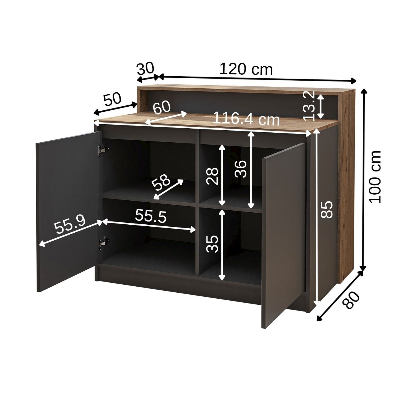 Roomart Cortado - Freestanding Kitchen Island