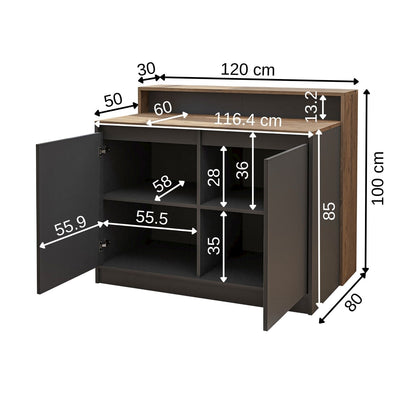Roomart Cortado - Freestanding Kitchen Island