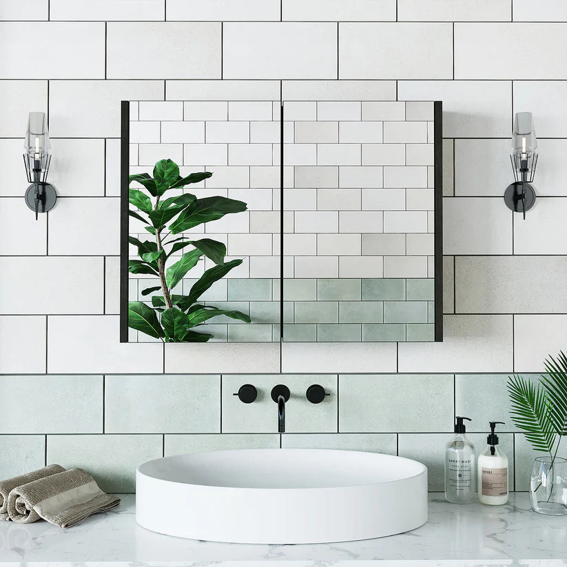 Roomart - Bathroom Mirror Cabinet, 80cm & 60cm