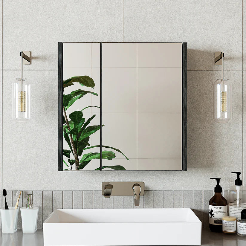 Roomart - Bathroom Mirror Cabinet, 80cm & 60cm