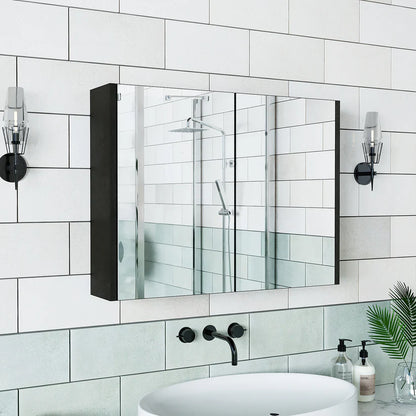 Roomart - Bathroom Mirror Cabinet, 80cm & 60cm