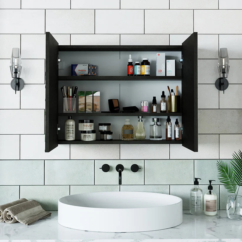 Roomart - Bathroom Mirror Cabinet, 80cm & 60cm
