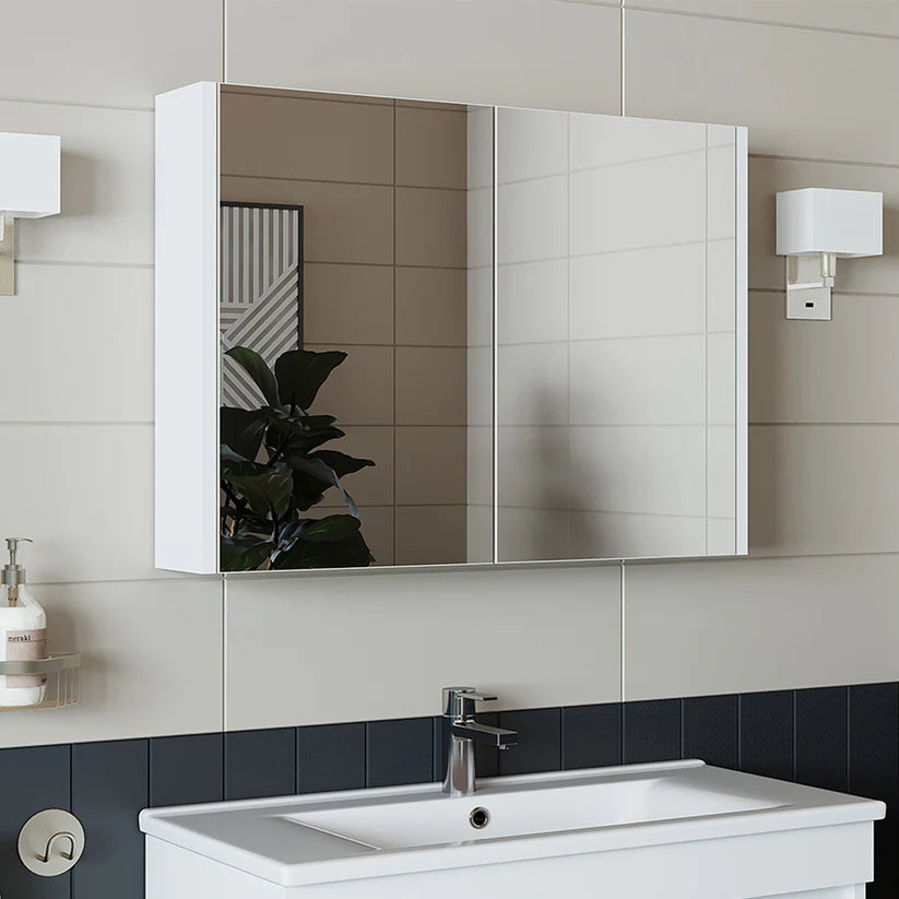 Roomart - Bathroom Mirror Cabinet, 80cm & 60cm