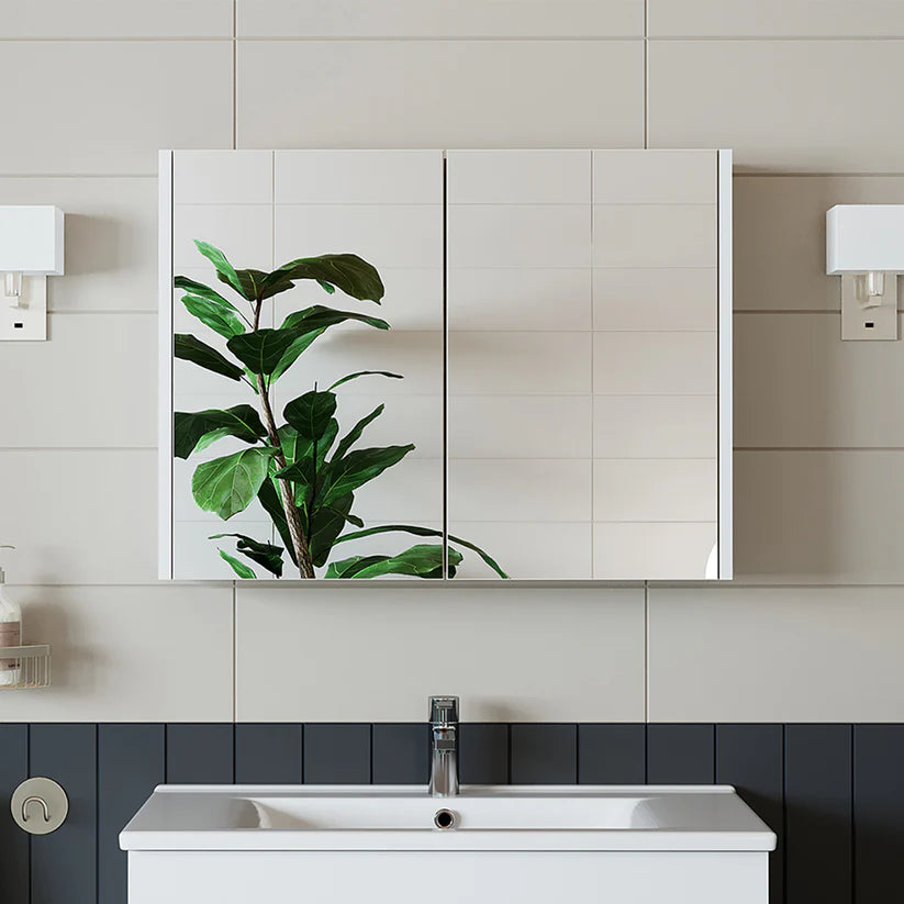 Roomart - Bathroom Mirror Cabinet, 80cm & 60cm