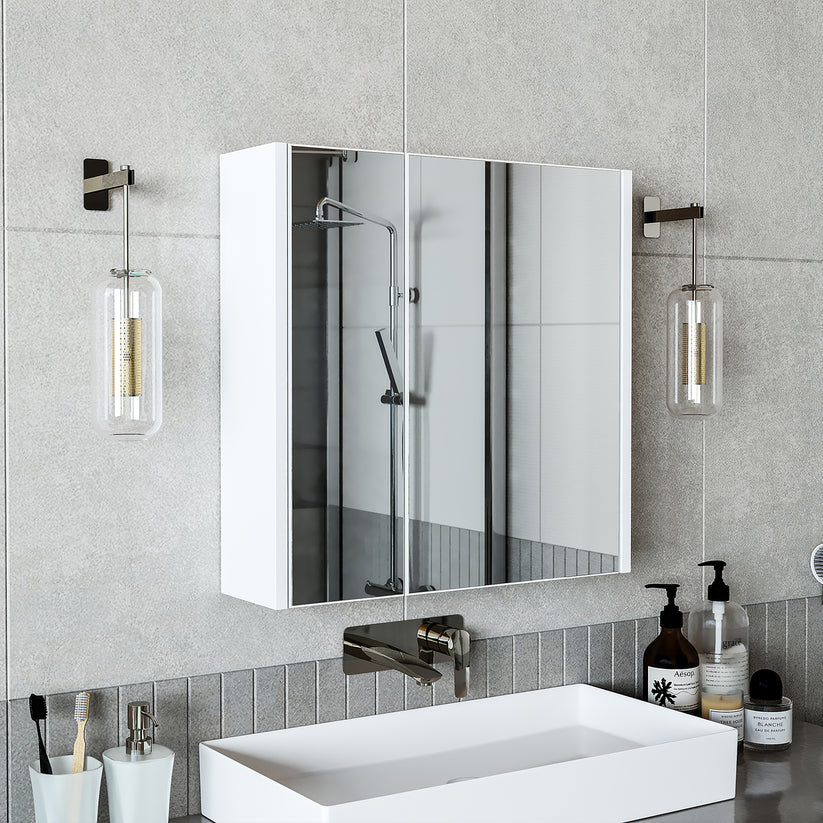 Roomart - Bathroom Mirror Cabinet, 80cm & 60cm