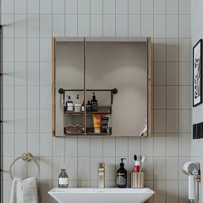Roomart - Bathroom Mirror Cabinet, 80cm & 60cm