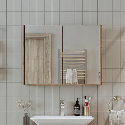 Roomart - Bathroom Mirror Cabinet, 80cm & 60cm