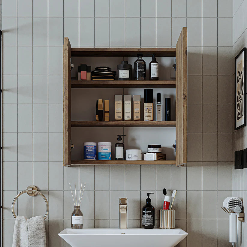 Roomart - Bathroom Mirror Cabinet, 80cm & 60cm