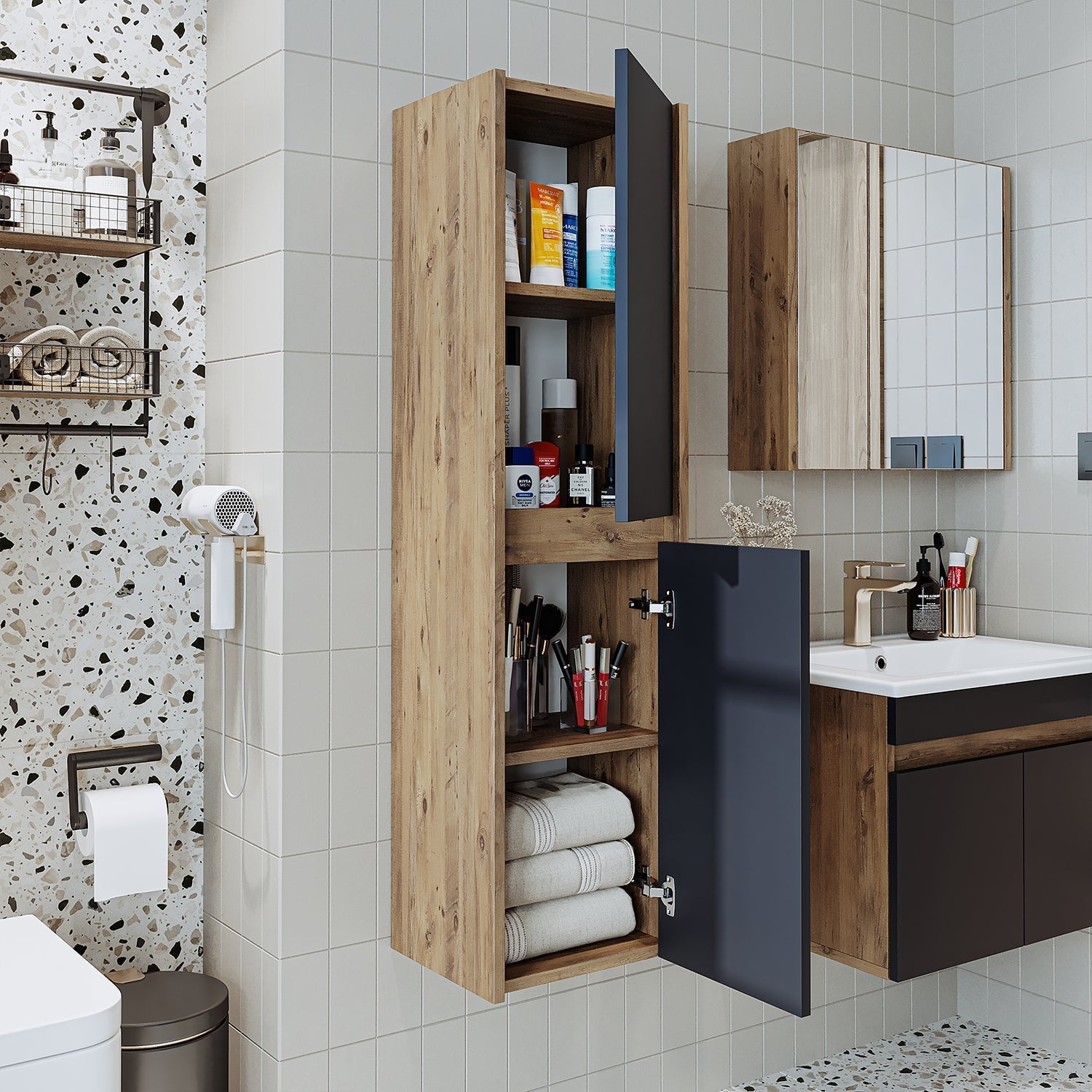 Bathroom Towel Cabinet - Atlantic - Roomartstore.co.uk bathroom cabinet 1705