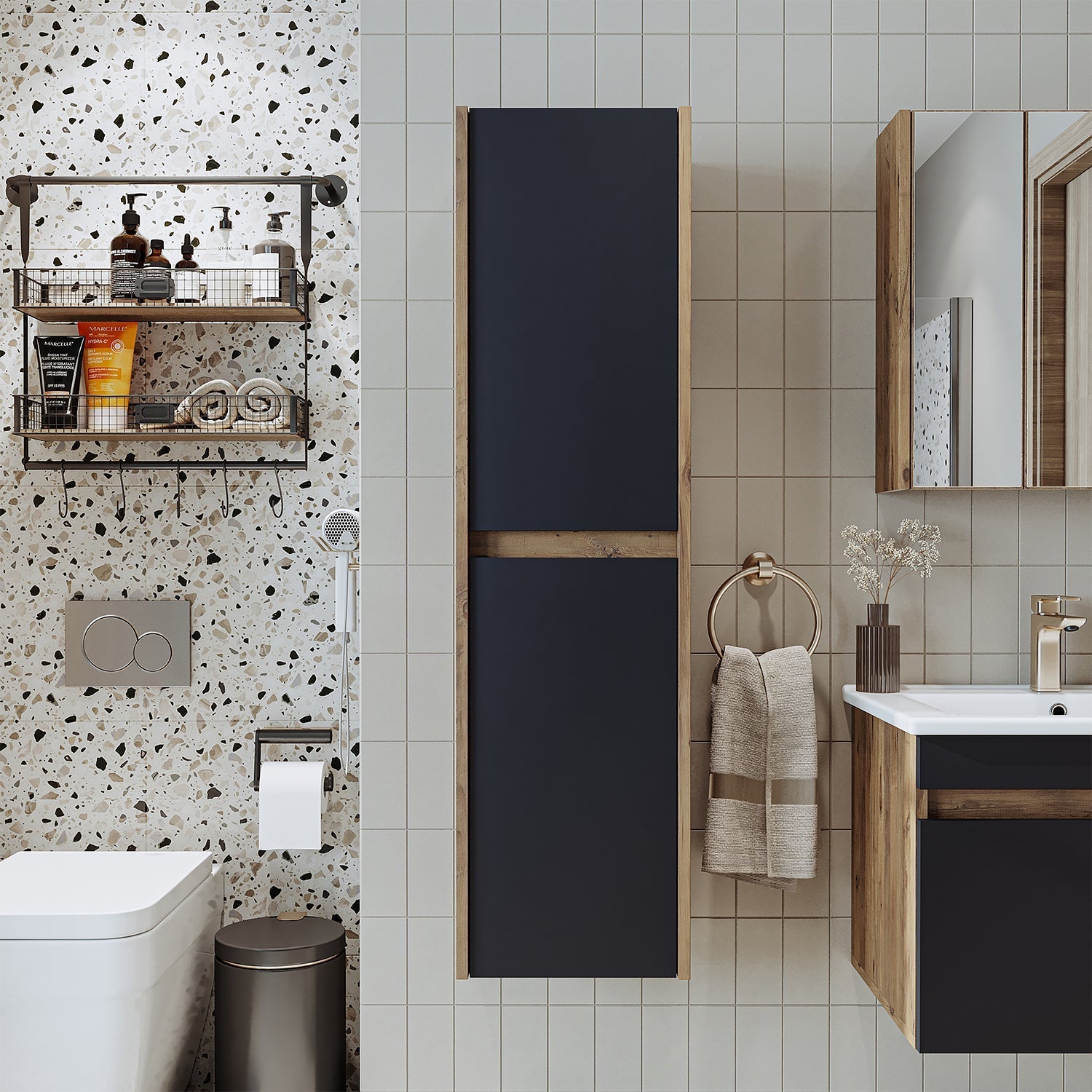 Bathroom Towel Cabinet - Atlantic - Roomartstore.co.uk bathroom cabinet 1705