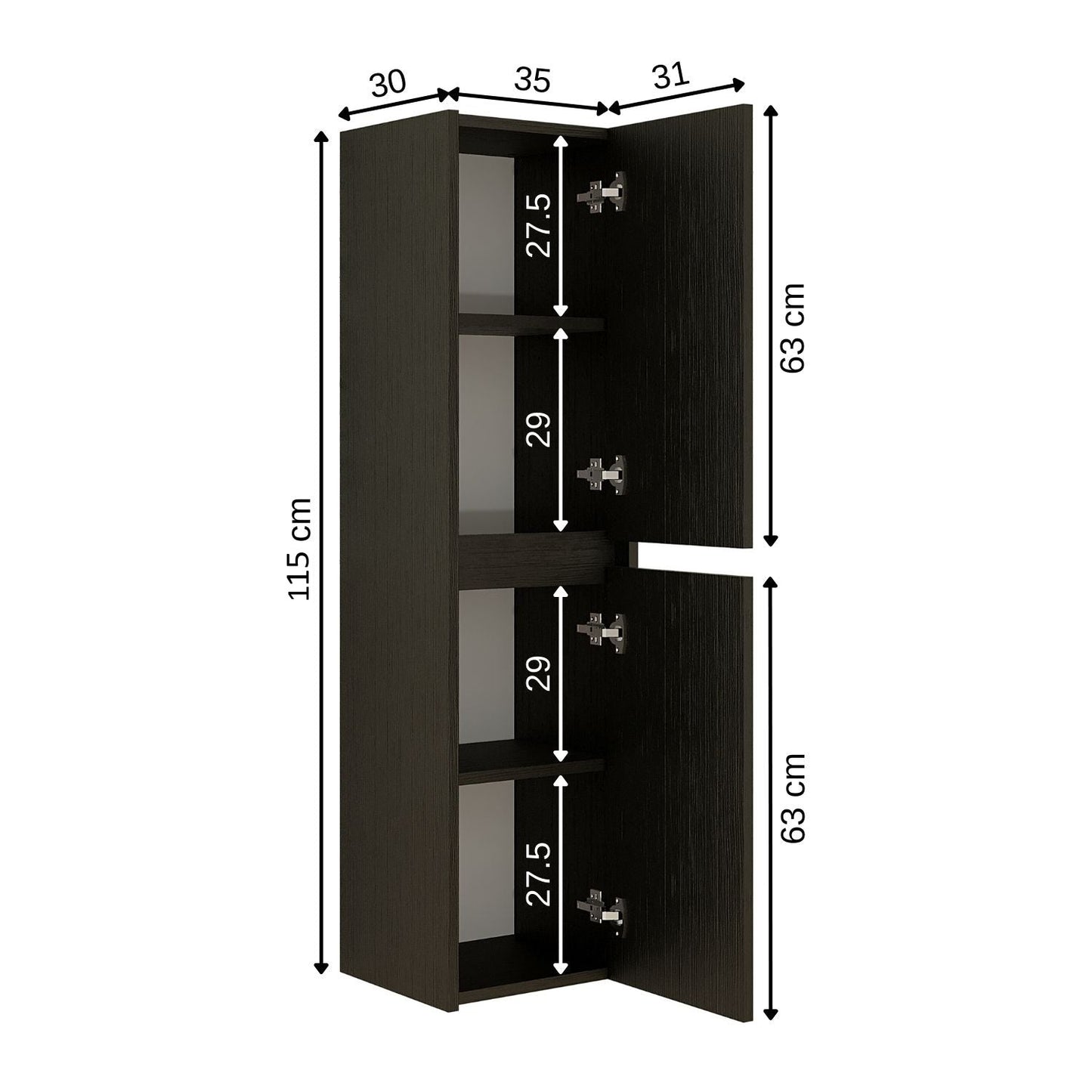 Roomart Atlantic - Bathroom Towel Storage Cabinet