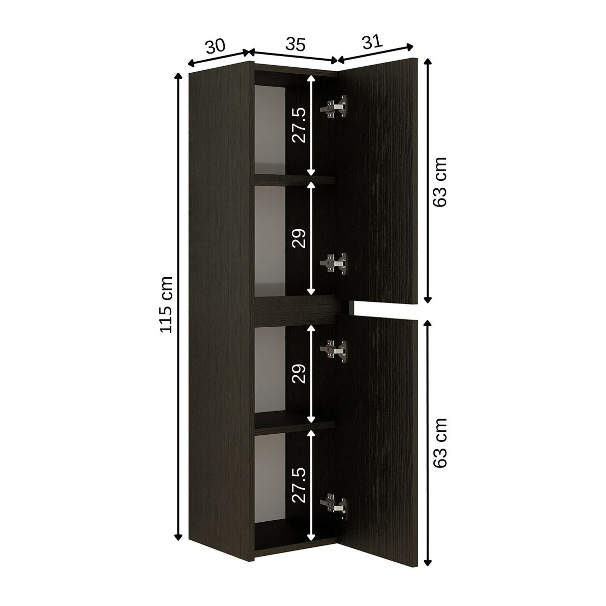 Roomart Atlantic - Bathroom Towel Storage Cabinet
