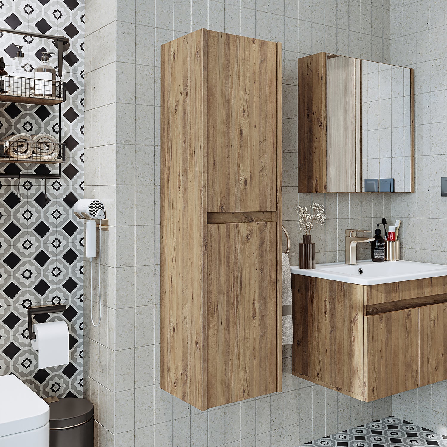Bathroom Towel Cabinet - Atlantic - Roomartstore.co.uk bathroom cabinet 1895