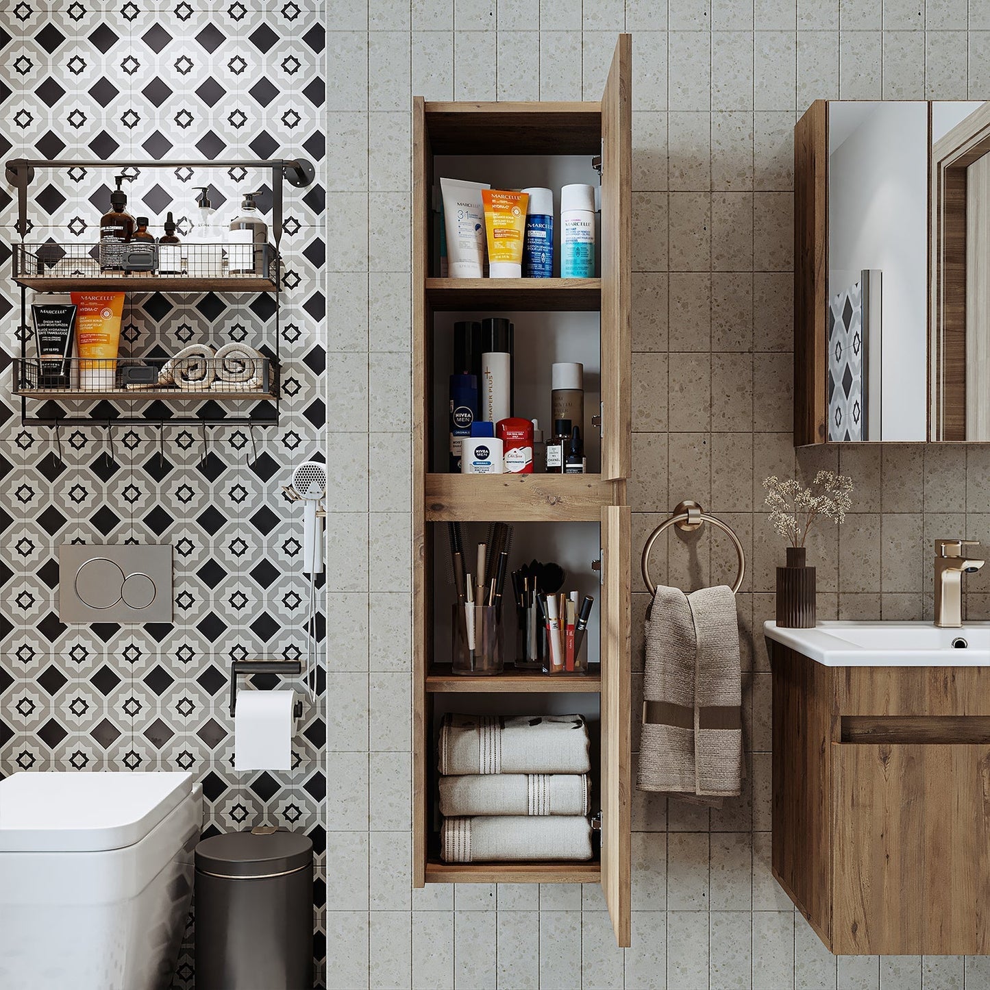 Bathroom Towel Cabinet - Atlantic - Roomartstore.co.uk bathroom cabinet 1895