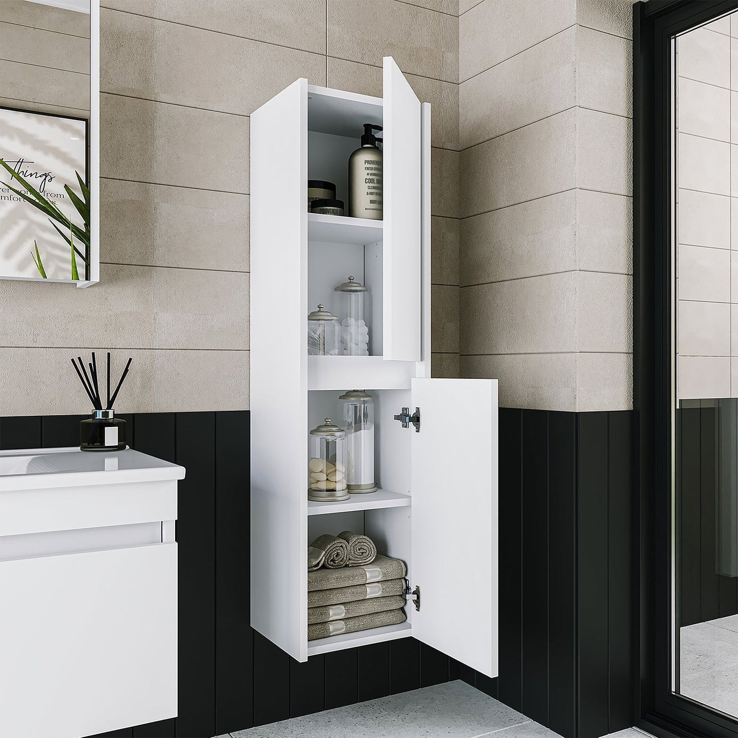 Bathroom Towel Cabinet - Atlantic - Roomartstore.co.uk bathroom cabinet1719