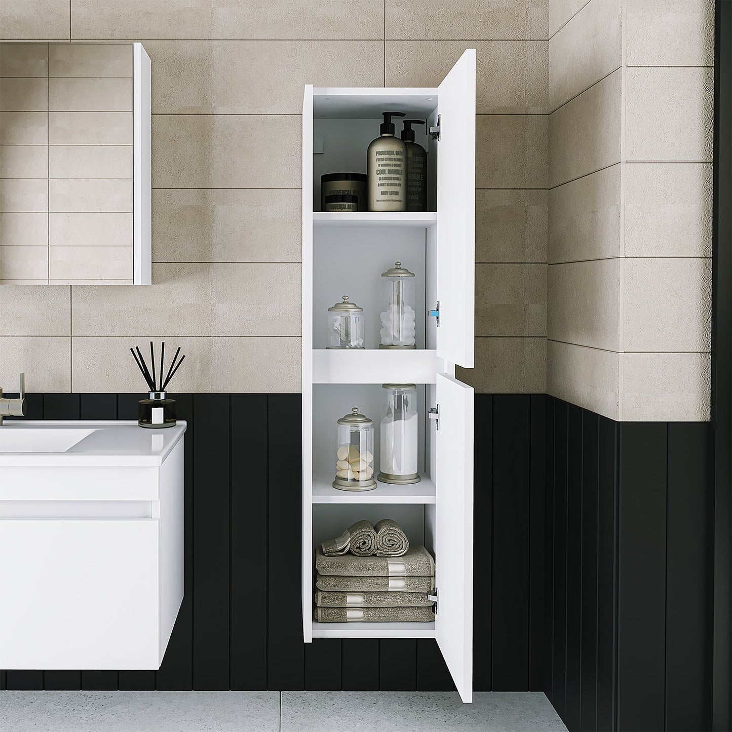 Bathroom Towel Cabinet - Atlantic - Roomartstore.co.uk bathroom cabinet 1719