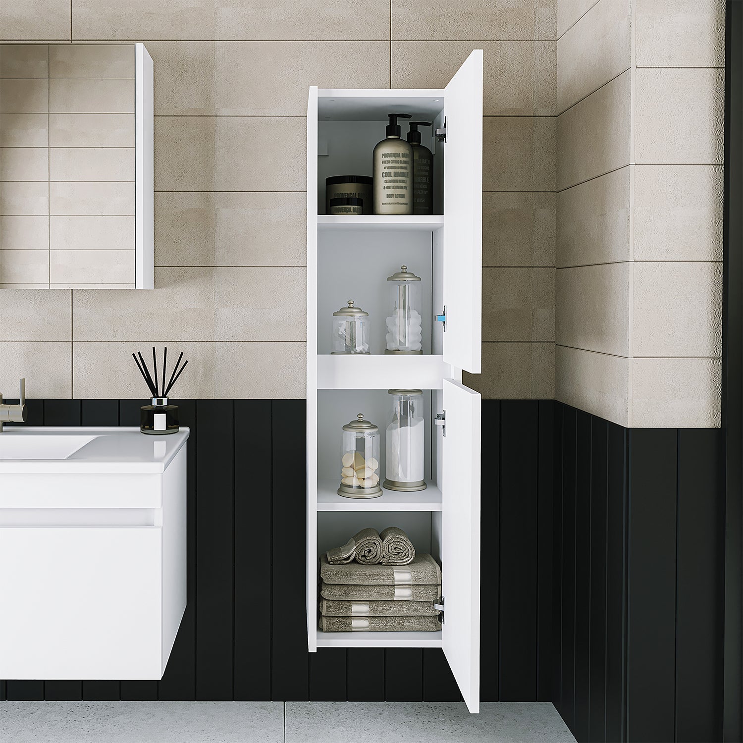 Bathroom Towel Cabinet - Atlantic - Roomartstore.co.uk bathroom cabinet 1719