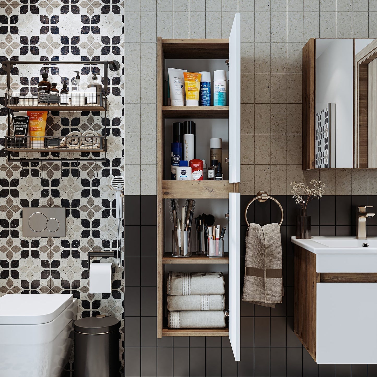 Bathroom Towel Cabinet - Atlantic - Roomartstore.co.ukbathroom cabinet1755