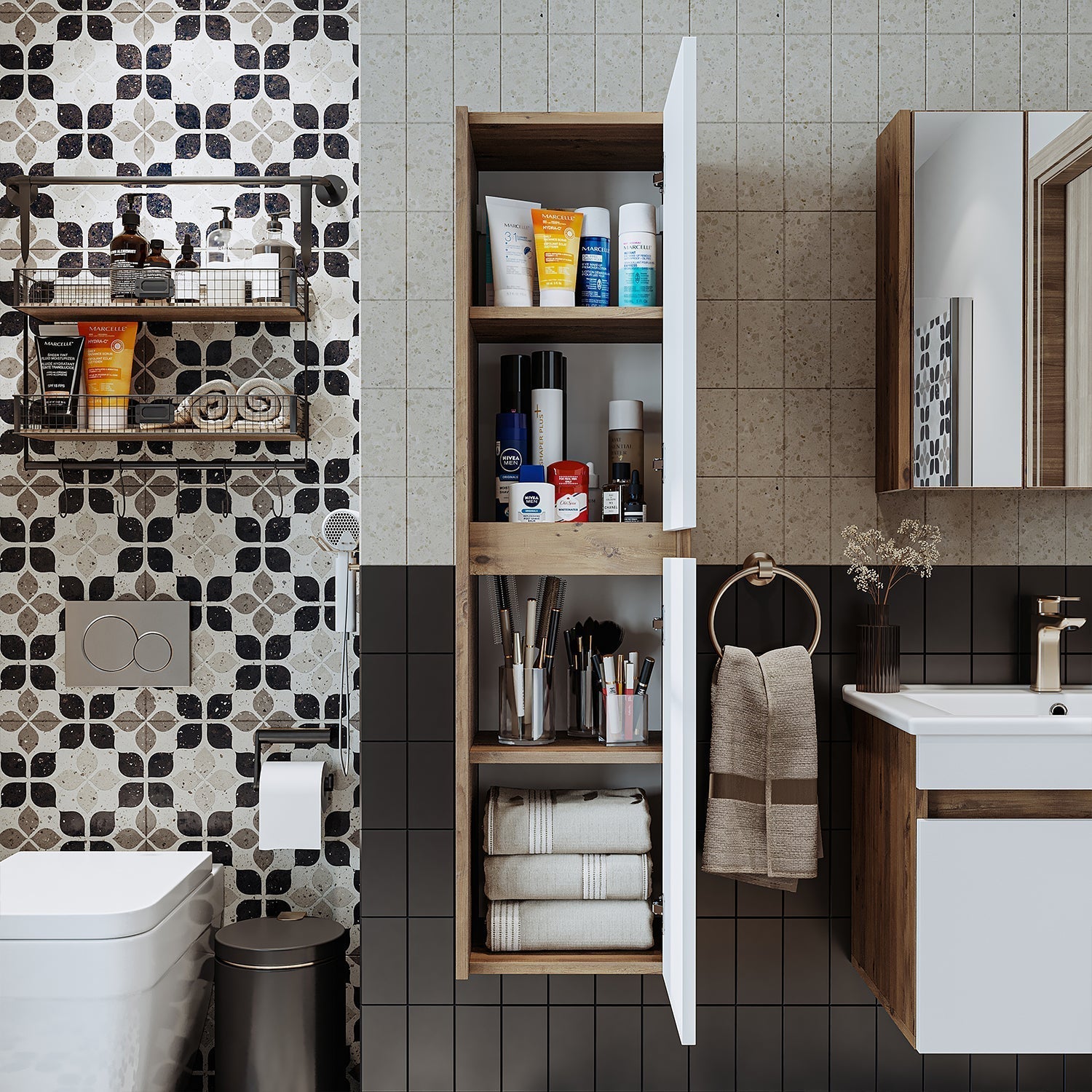 Bathroom Towel Cabinet - Atlantic - Roomartstore.co.ukbathroom cabinet1755