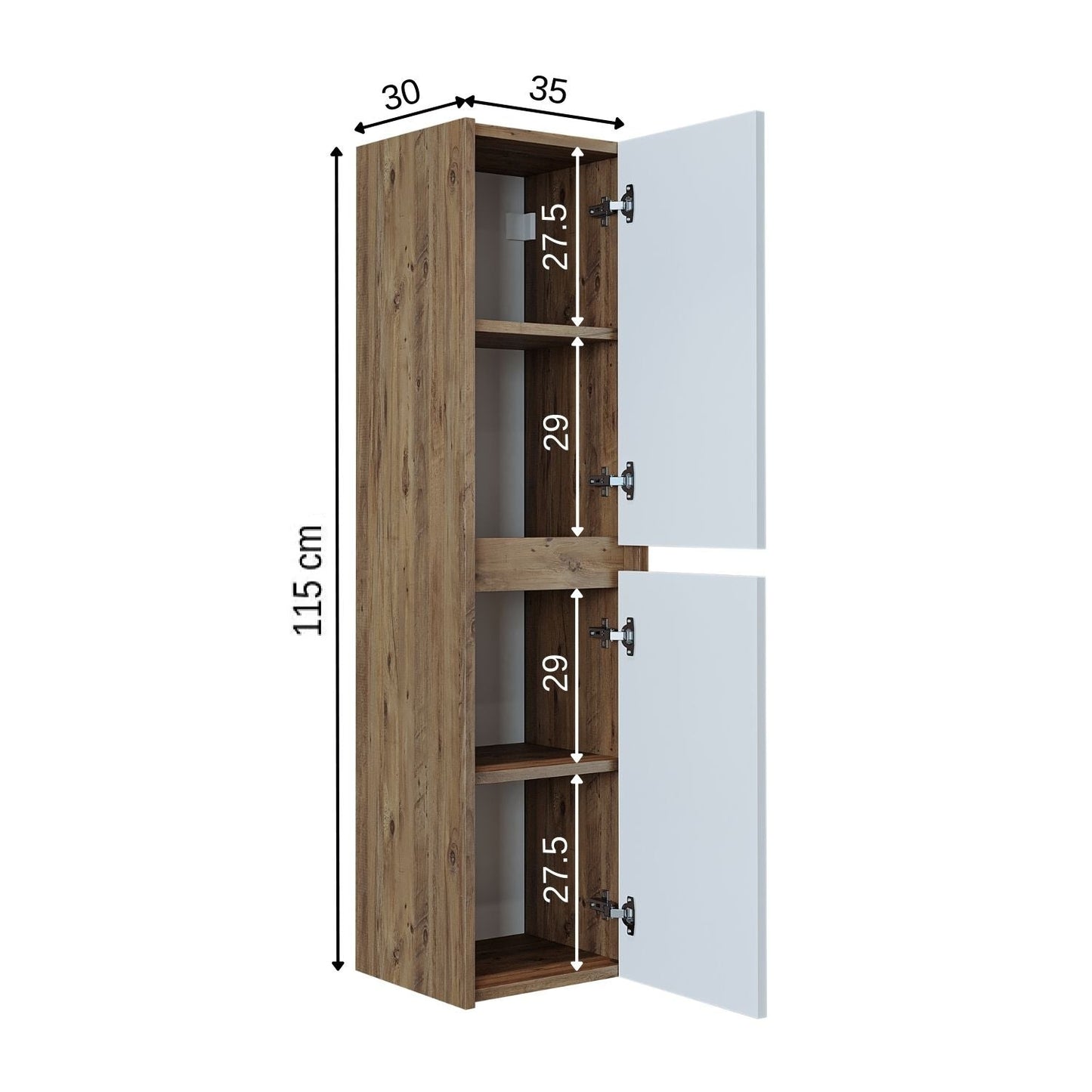 Roomart Atlantic - Bathroom Towel Storage Cabinet