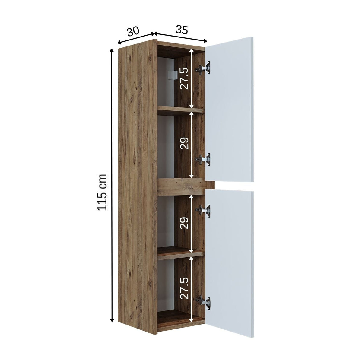 Roomart Atlantic - Bathroom Towel Storage Cabinet