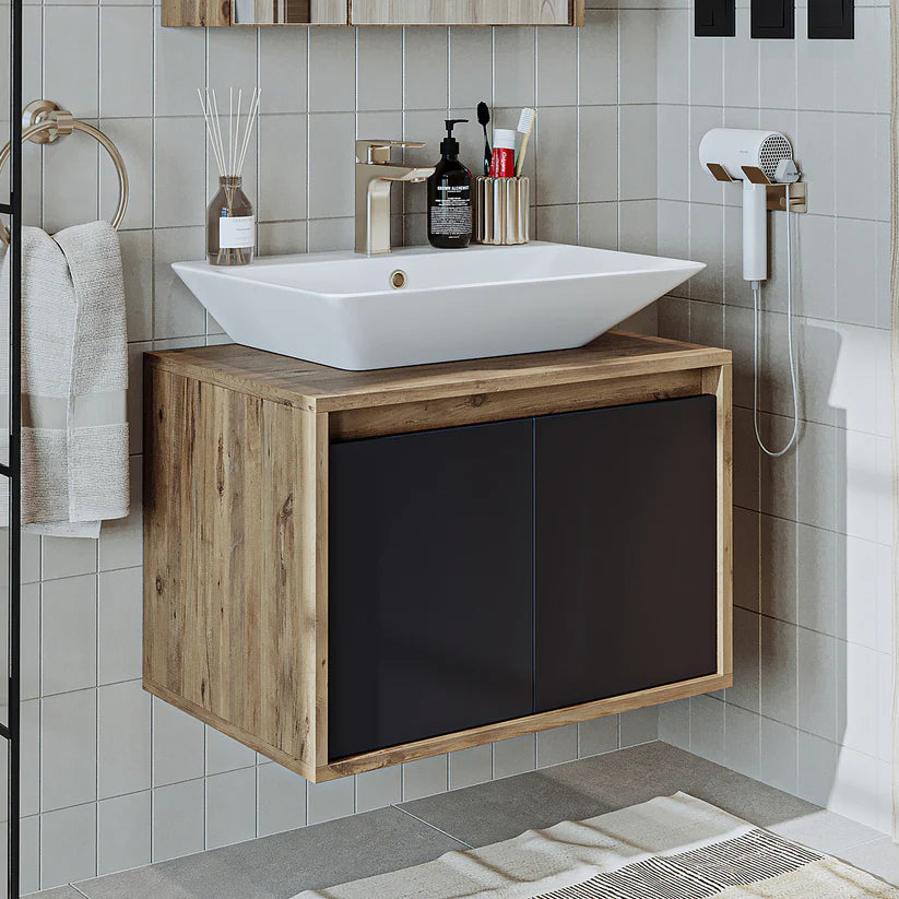 Roomart Atlantic - Bathroom Vanity Unit with Washbasin, 65cm