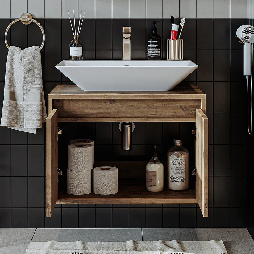 Roomart Atlantic - Bathroom Vanity Unit with Washbasin, 65cm