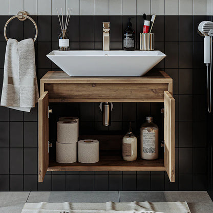 Roomart Atlantic - Bathroom Vanity Unit with Washbasin, 65cm