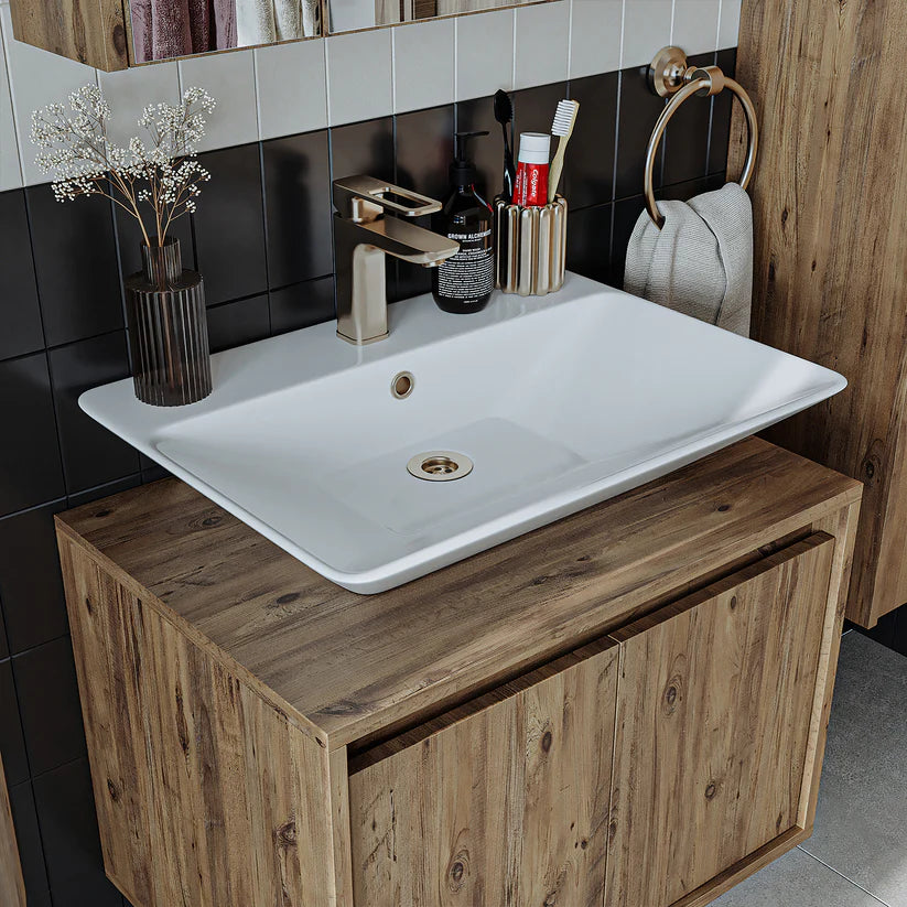 Roomart Atlantic - Bathroom Vanity Unit with Washbasin, 65cm