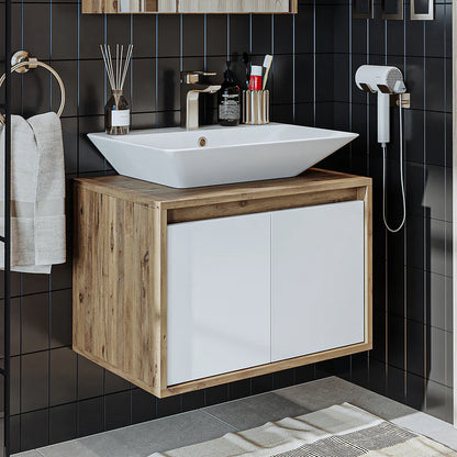 Roomart Atlantic - Bathroom Vanity Unit with Washbasin, 65cm