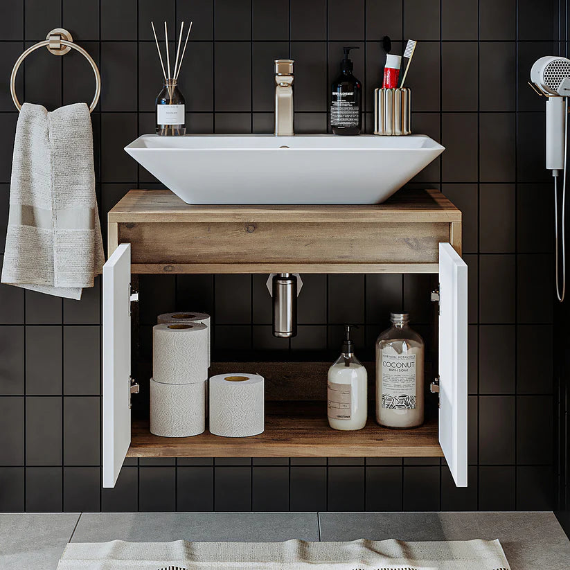 Roomart Atlantic - Bathroom Vanity Unit with Washbasin, 65cm