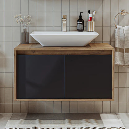 Roomart Atlantic - Bathroom Vanity Unit with Washbasin, 85cm