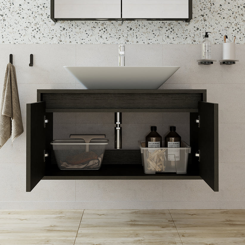 Roomart Atlantic - Bathroom Vanity Unit with Washbasin, 85cm