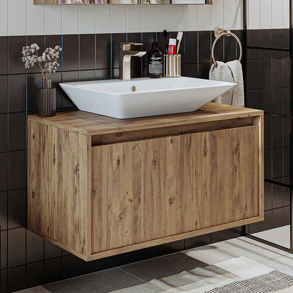 Roomart Atlantic - Bathroom Vanity Unit with Washbasin, 85cm