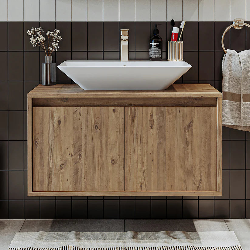Roomart Atlantic - Bathroom Vanity Unit with Washbasin, 85cm