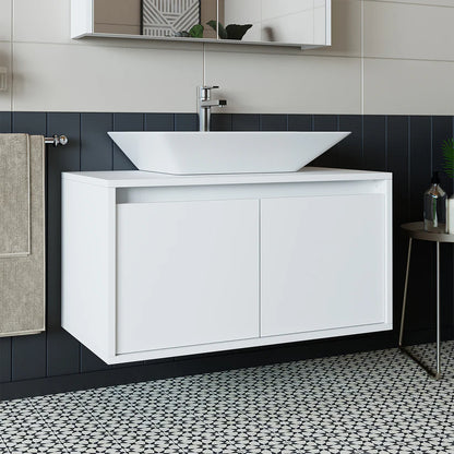 Roomart Atlantic - Bathroom Vanity Unit with Washbasin, 85cm