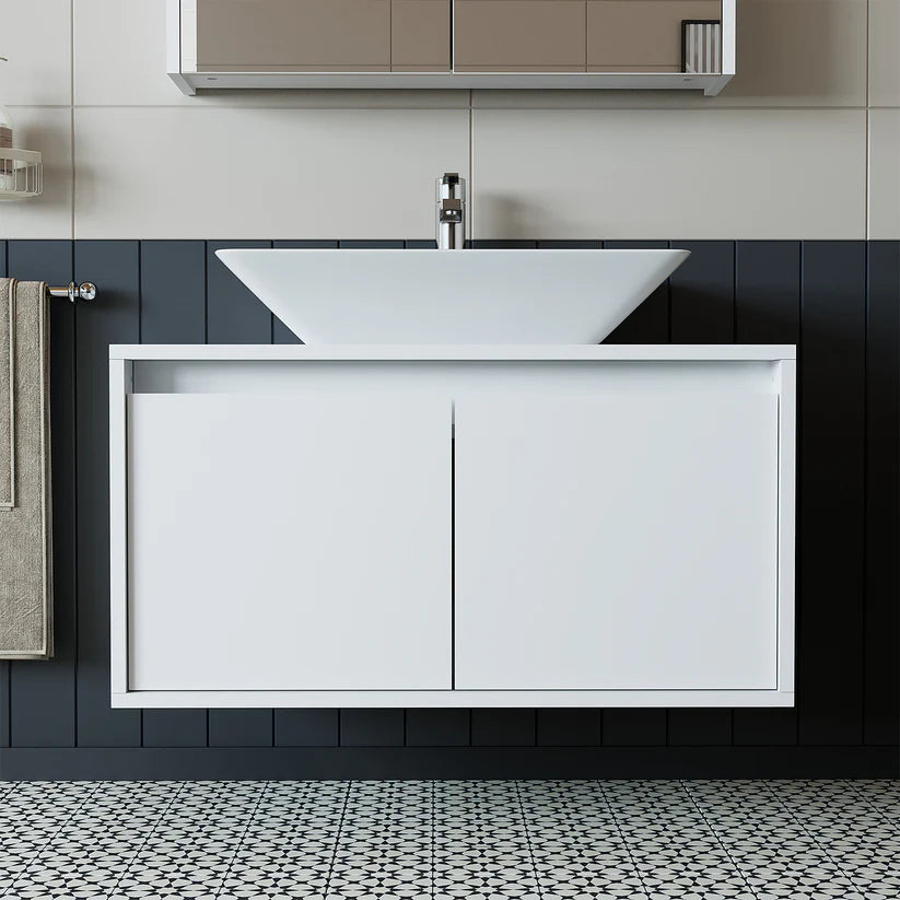 Roomart Atlantic - Bathroom Vanity Unit with Washbasin, 85cm