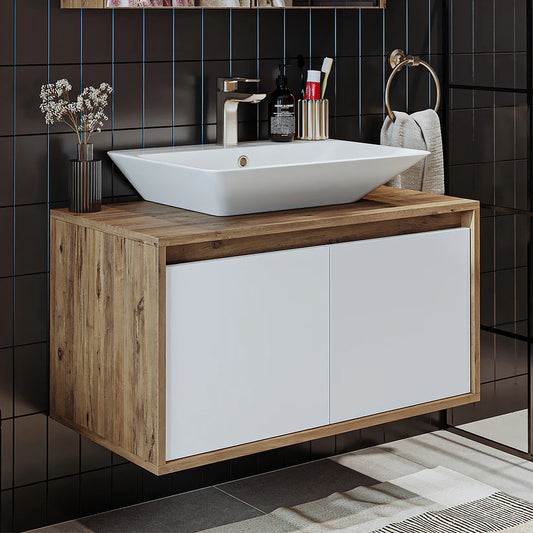 Roomart Atlantic - Bathroom Vanity Unit with Washbasin, 85cm