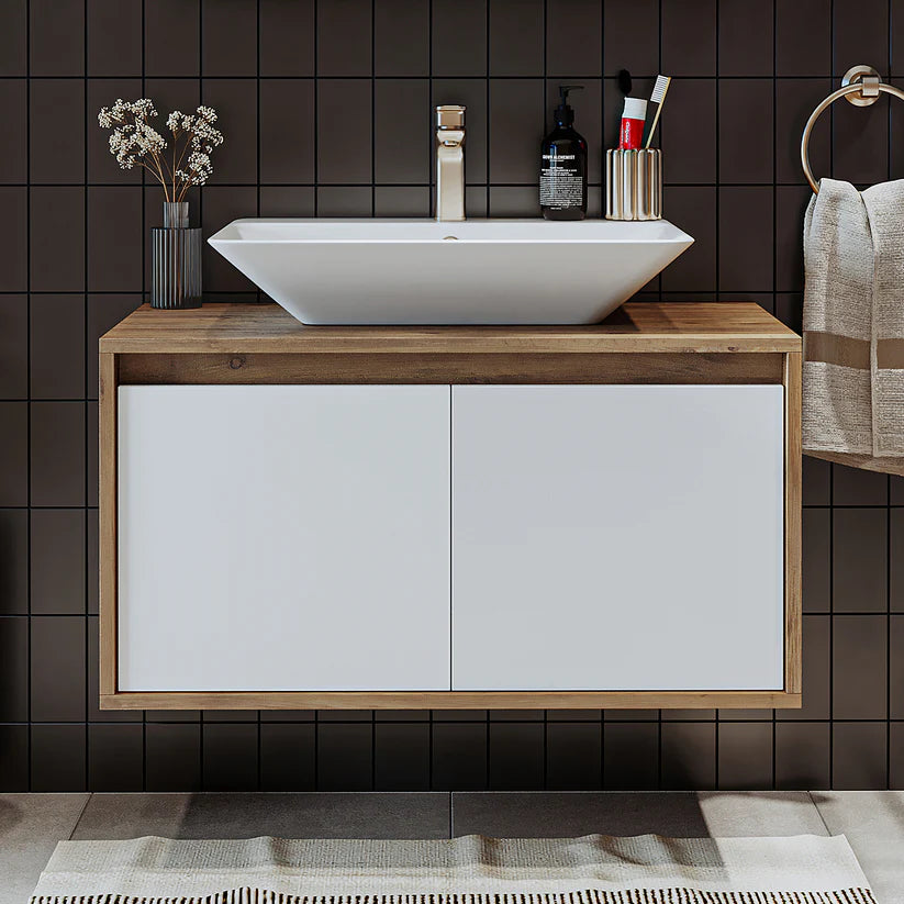 Roomart Atlantic - Bathroom Vanity Unit with Washbasin, 85cm