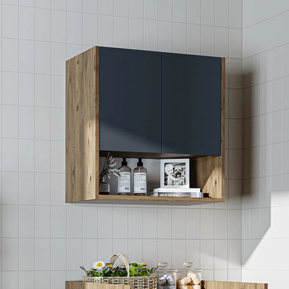 Roomart Derin - Wall-Mounted Washing Machine Top Cabinet, 65cm