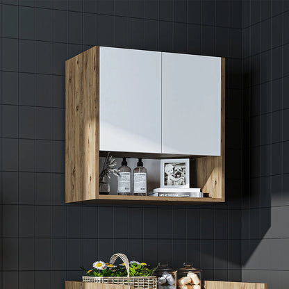 Roomart Derin - Wall-Mounted Washing Machine Top Cabinet, 65cm