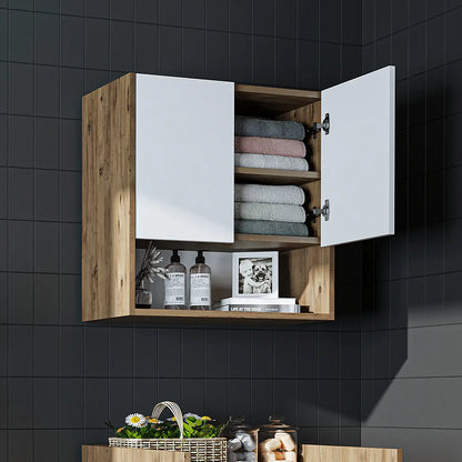 Roomart Derin - Wall-Mounted Washing Machine Top Cabinet, 65cm