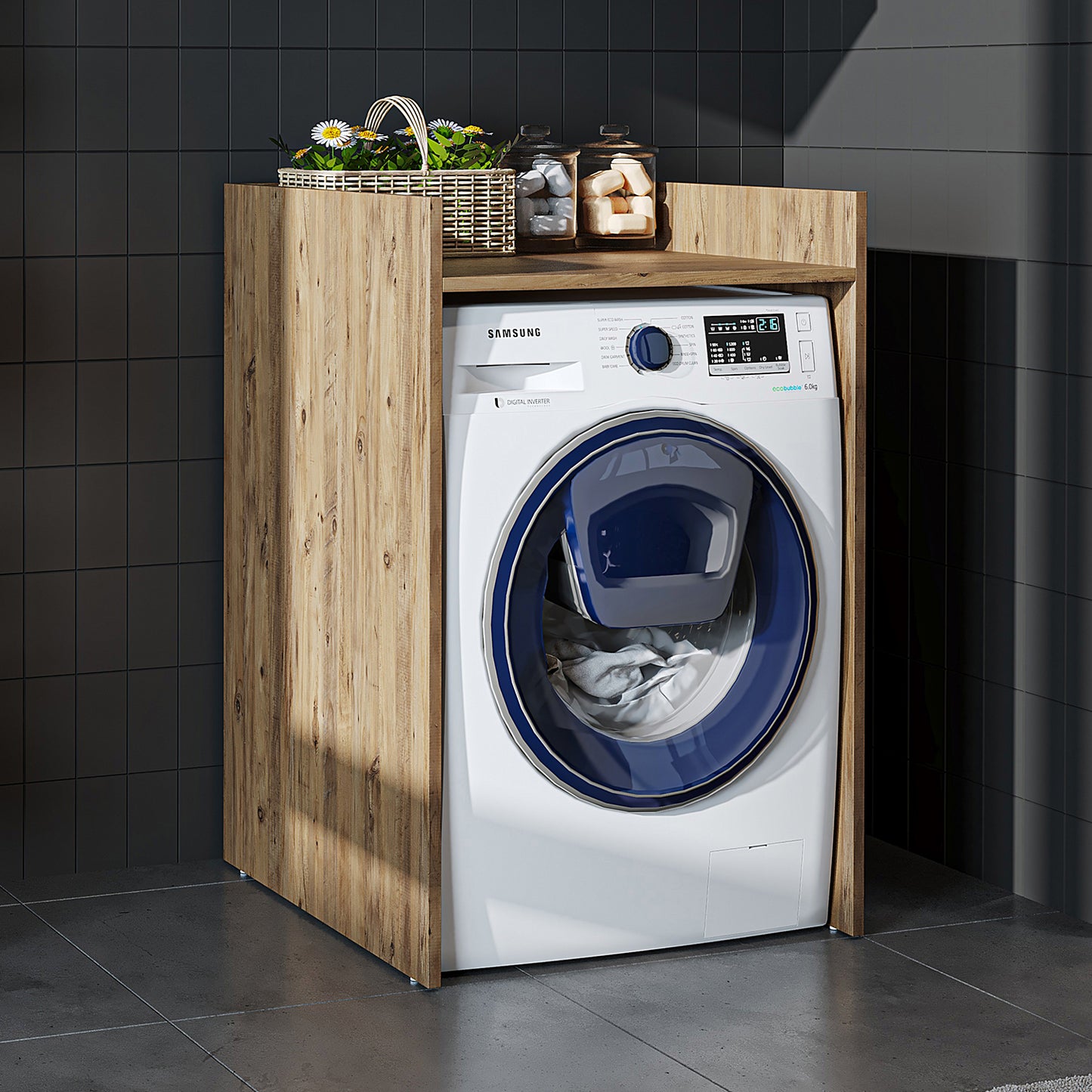 Roomart Derin - Washing Machine Cabinet, 65cm