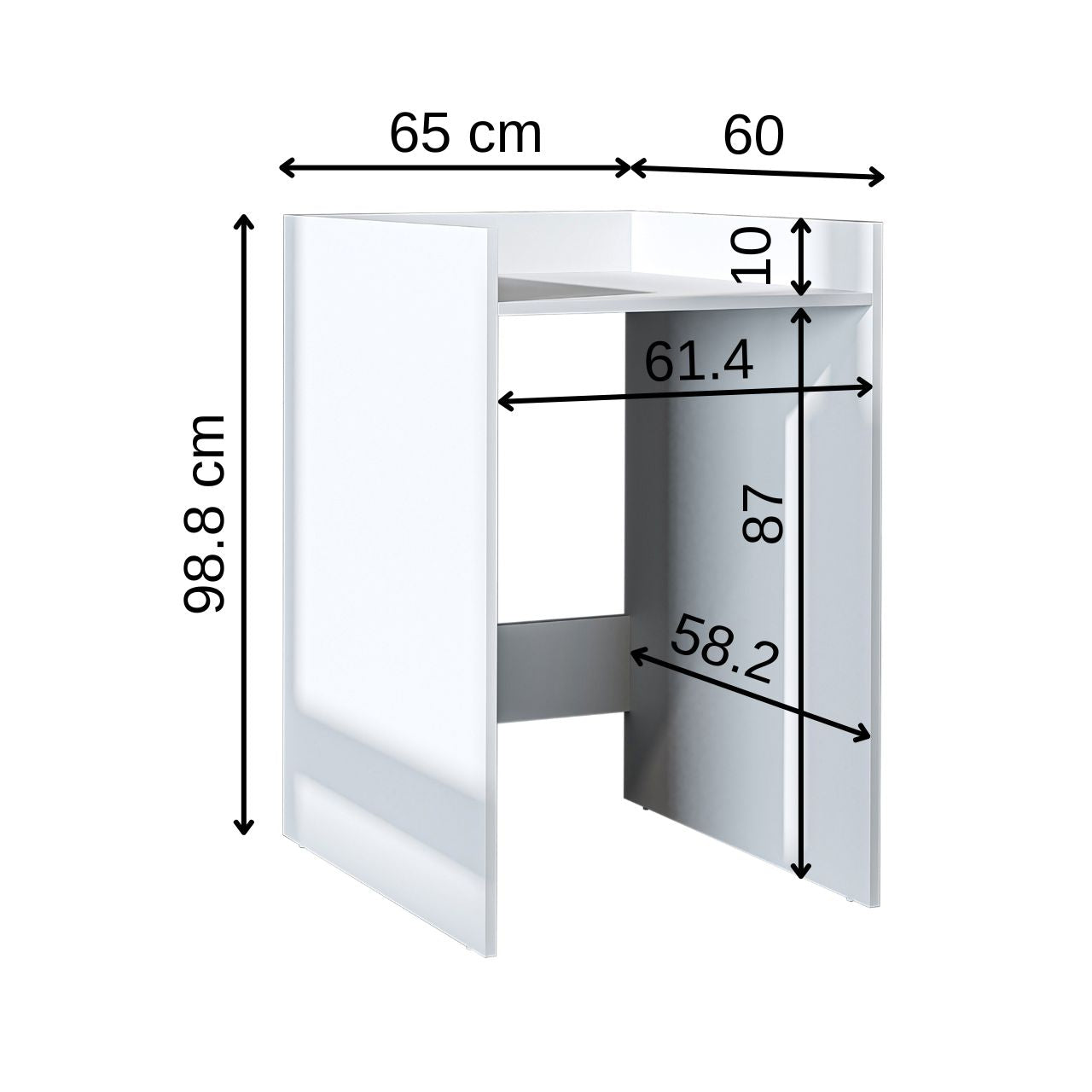 Roomart Derin - Washing Machine Cabinet, 65cm