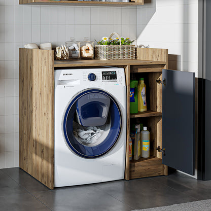 Roomart Derin - Washing Machine Cabinet with Cupboard, 100cm